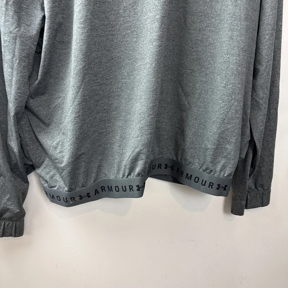 Under Armour Women Full Zip HeatGear Loose Gray Jacket, Large - Picture 8 of 11